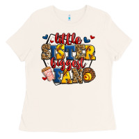 Bone little sister biggest fan softball Ladies Tee - Jasminsmagicworld