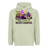Matcha Happy Mardi carnival with truck Heavyweight Hoodie - HowdyJamesFarm