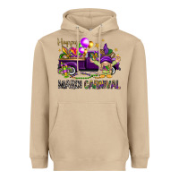 Mushroom Happy Mardi carnival with truck Heavyweight Hoodie - HowdyJamesFarm