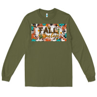 Army Green fall in love license plate Long Sleeve Tee - BundleAndBundleShop