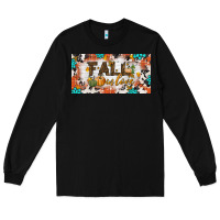 Black fall in love license plate Long Sleeve Tee - BundleAndBundleShop