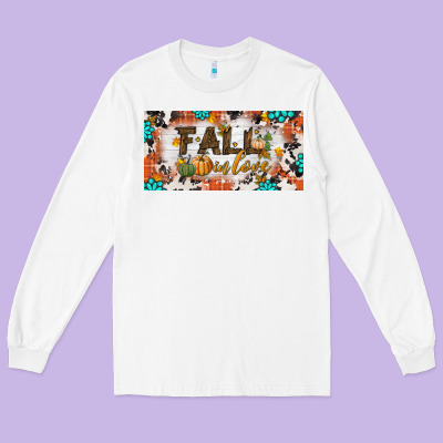 Fall In Love License Plate Long Sleeve Tee Designed By Bundleandbundleshop