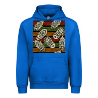 Cobalt african mask seamless pattern Urban Hoodie - BundleAndBundleShop