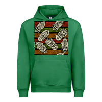 Emerald african mask seamless pattern Urban Hoodie - BundleAndBundleShop
