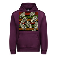 Mauve Wine african mask seamless pattern Urban Hoodie - BundleAndBundleShop
