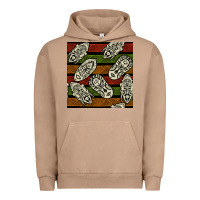 Pigment Burro african mask seamless pattern Urban Hoodie - BundleAndBundleShop