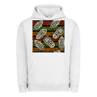 Pigment Lunar Rock african mask seamless pattern Urban Hoodie - BundleAndBundleShop