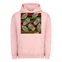 Pigment Salmon african mask seamless pattern Urban Hoodie - BundleAndBundleShop