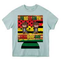 Arona juneteenth freedom day 12 oz can cooler (regular) 2 Heavy Core Tee - Artiststas