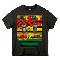 Asphalt juneteenth freedom day 12 oz can cooler (regular) 2 Heavy Core Tee - Artiststas