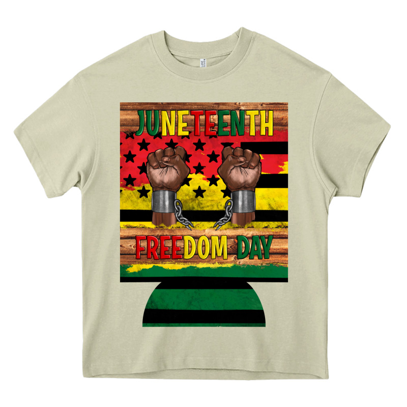 Juneteenth Freedom Day 12 Oz Can Cooler (regular) 2 Heavy Core Tee by Artiststas | Teevron