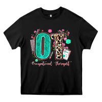 Black ot occupational therapist Heavy Core Tee - AdoDesignShop
