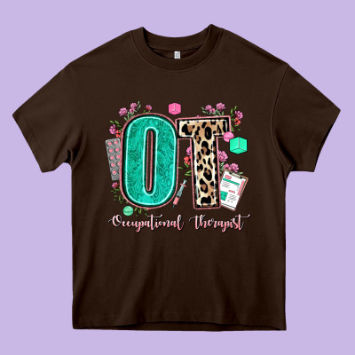 Ot Occupational Therapist Heavy Core Tee Designed By Adodesignshop
