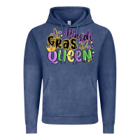 Vintage Denim mardi gras queen Vintage Hoodie - MaliasSmallBusiness