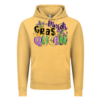 Vintage Mustard mardi gras queen Vintage Hoodie - MaliasSmallBusiness