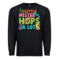 Black Little mister hops a lot Easter Day Premium Sweatshirt - CowGirlArtShop