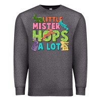 Charcoal Heather Little mister hops a lot Easter Day Premium Sweatshirt - CowGirlArtShop