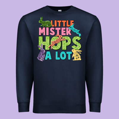 Little Mister Hops A Lot Easter Day Premium Sweatshirt Designed By Cowgirlartshop