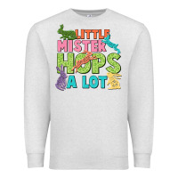 Oatmeal Heather Little mister hops a lot Easter Day Premium Sweatshirt - CowGirlArtShop