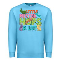 Ocean Blue Little mister hops a lot Easter Day Premium Sweatshirt - CowGirlArtShop