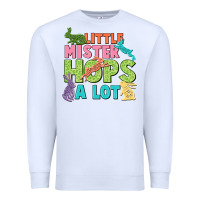 White Little mister hops a lot Easter Day Premium Sweatshirt - CowGirlArtShop
