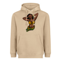 Mushroom Black woman Heavyweight Hoodie - HowdyJamesFarm
