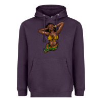 Plum Black woman Heavyweight Hoodie - HowdyJamesFarm