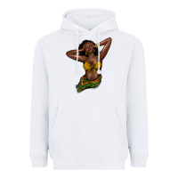 White Black woman Heavyweight Hoodie - HowdyJamesFarm