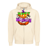Sandshell Happy Halloween Zipper Hoodie - NancyCooperArtShop