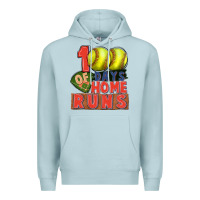 Blue Mist 100 days of home runs softball Premium Hoodie - CowGirlArtShop