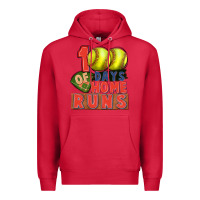 Cardinal 100 days of home runs softball Premium Hoodie - CowGirlArtShop