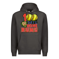 Smoke 100 days of home runs softball Premium Hoodie - CowGirlArtShop