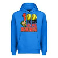 True Royal 100 days of home runs softball Premium Hoodie - CowGirlArtShop