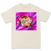 Bone valentines day playing cards and pearl watercolor Premium Tee - AdoDesignShop
