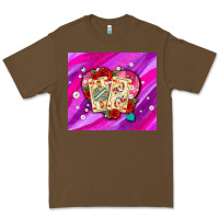 Cacao valentines day playing cards and pearl watercolor Premium Tee - AdoDesignShop