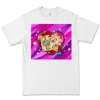 White valentines day playing cards and pearl watercolor Premium Tee - AdoDesignShop