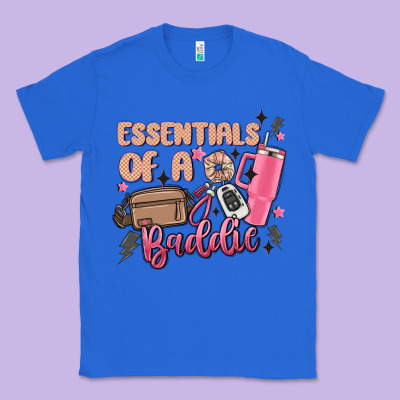 Essentials Of A Baddie Classic Tee Designed By Maliassmallbusiness