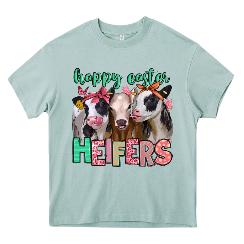 Happy Easter Heifers Heavy Core Tee by Jasminsmagicworld | Teevron