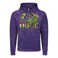 Cloud Purple mardi gras dude alligator Vintage Hoodie - MaliasSmallBusiness
