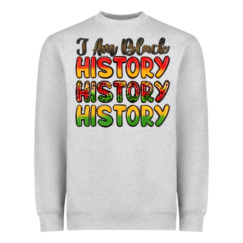 I Am Black History Heavyweight Sweatshirt by LillyAllenDesigns | Teevron