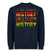 Navy i am black history Heavyweight Sweatshirt - LillyAllenDesigns