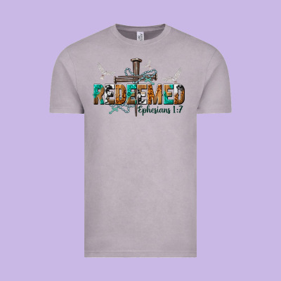 Redeemed Ephesians 1 7 Vintage Tee Designed By Nancycooperartshop
