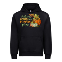 Black autumn leaves and pumpkins please Urban Hoodie - BundleAndBundleShop
