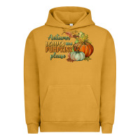 Pigment Peanut Butter autumn leaves and pumpkins please Urban Hoodie - BundleAndBundleShop
