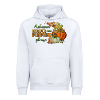 White autumn leaves and pumpkins please Urban Hoodie - BundleAndBundleShop