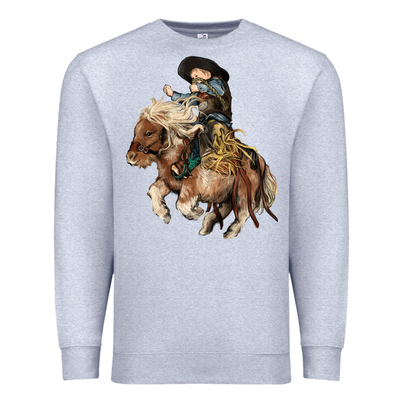 Midilli Little Cowboy Kid Rodeo Premium Sweatshirt by HowdyJamesFarm | Teevron