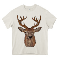 Cream deer Heavy Core Tee - JahusDesignShop