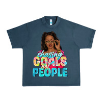 Midnight Navy chasing goals not people Urban Heavy Tee - NancyCooperArtShop