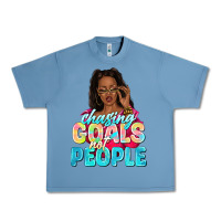 Pebble Blue chasing goals not people Urban Heavy Tee - NancyCooperArtShop