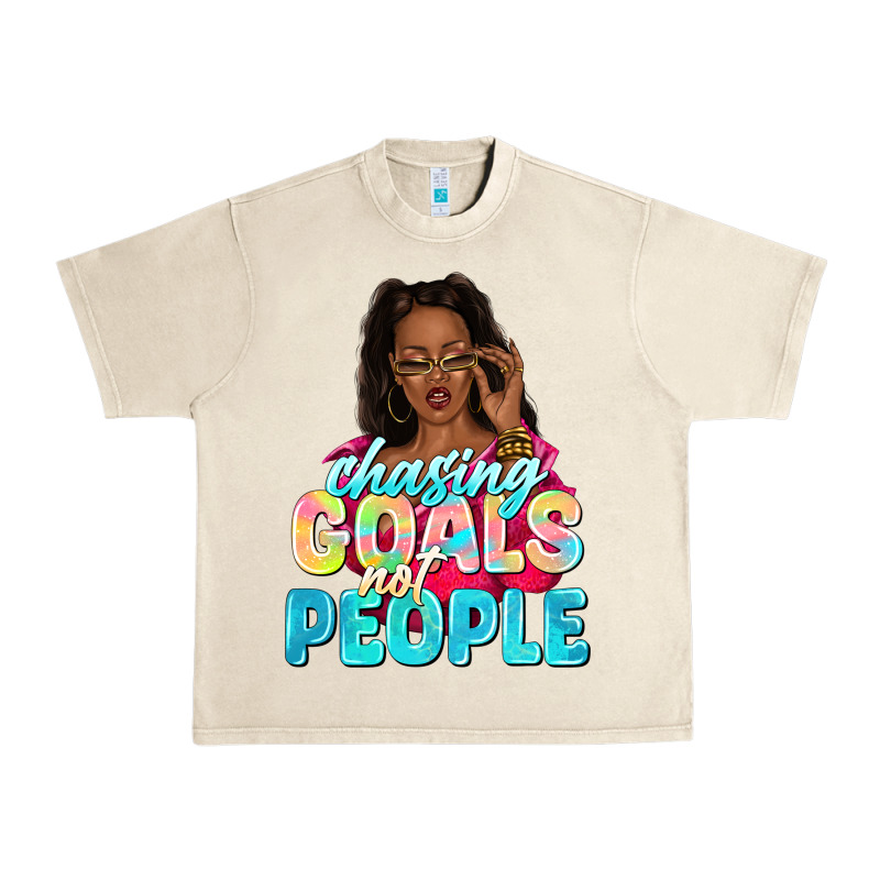 Chasing Goals Not People Urban Heavy Tee by NancyCooperArtShop | Teevron